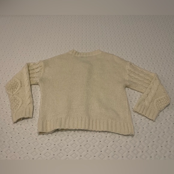 Brave Soul London Chain Chunky Knit Cream Cardigan Sweater Embellished 14 - Picture 2 of 8